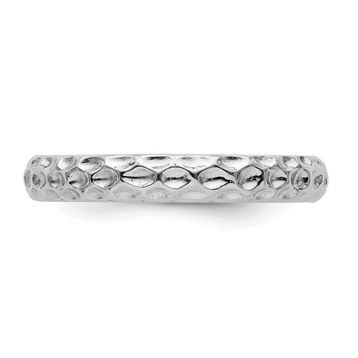 Sterling Silver Rhodium Ring