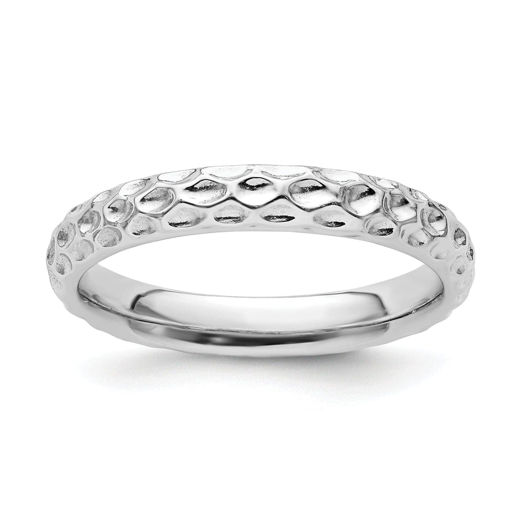 Sterling Silver Rhodium Ring