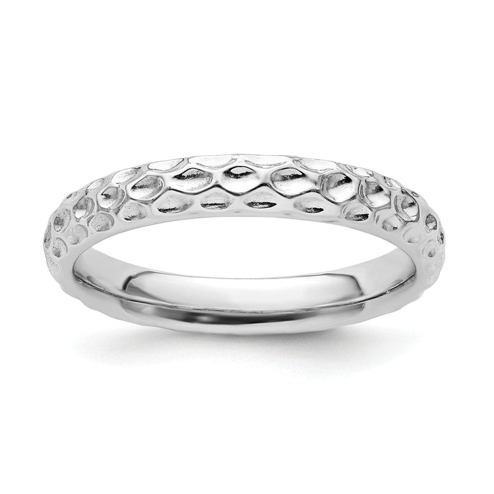 Sterling Silver Rhodium Ring