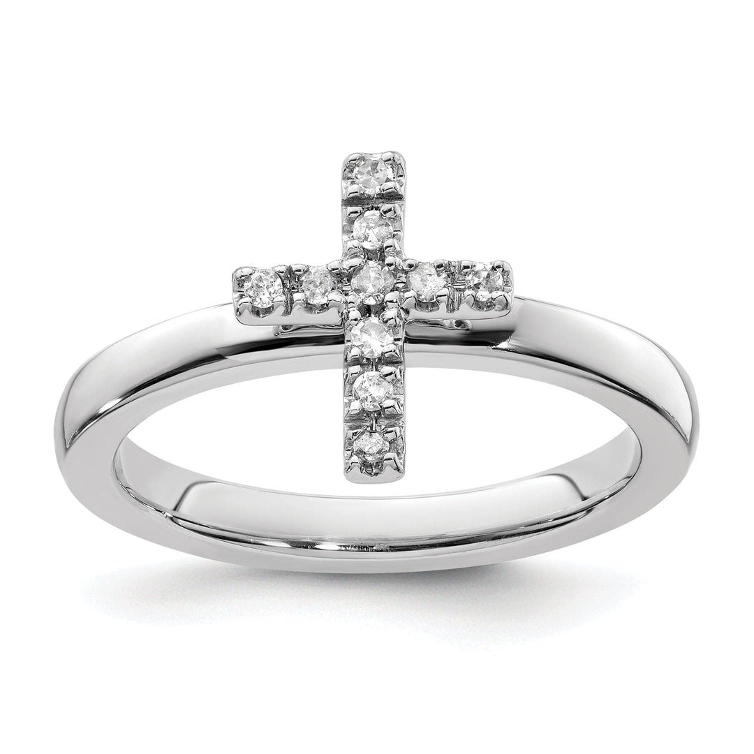 Sterling Silver Stackable Expressions Diamond Ring