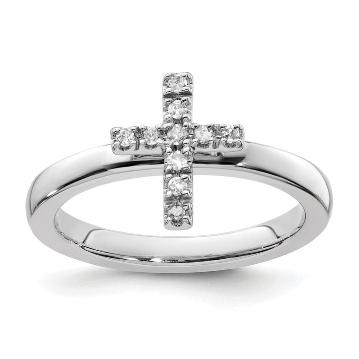 Sterling Silver Stackable Expressions Diamond Ring