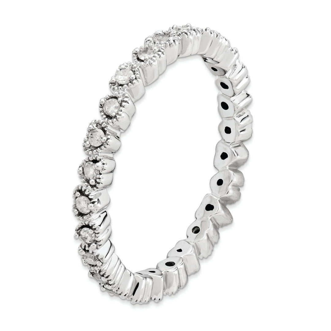 Sterling Silver Stackable Expressions Diamond Ring