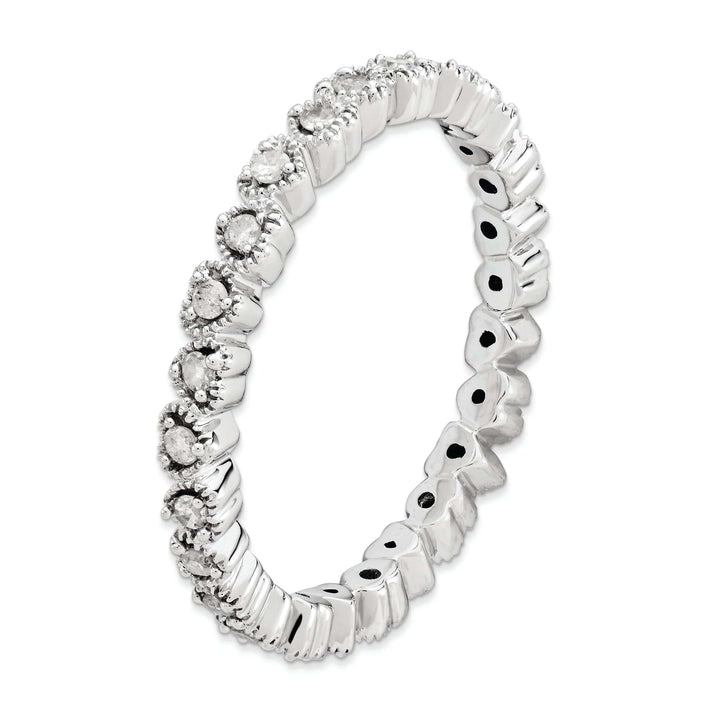 Sterling Silver Stackable Expressions Diamond Ring