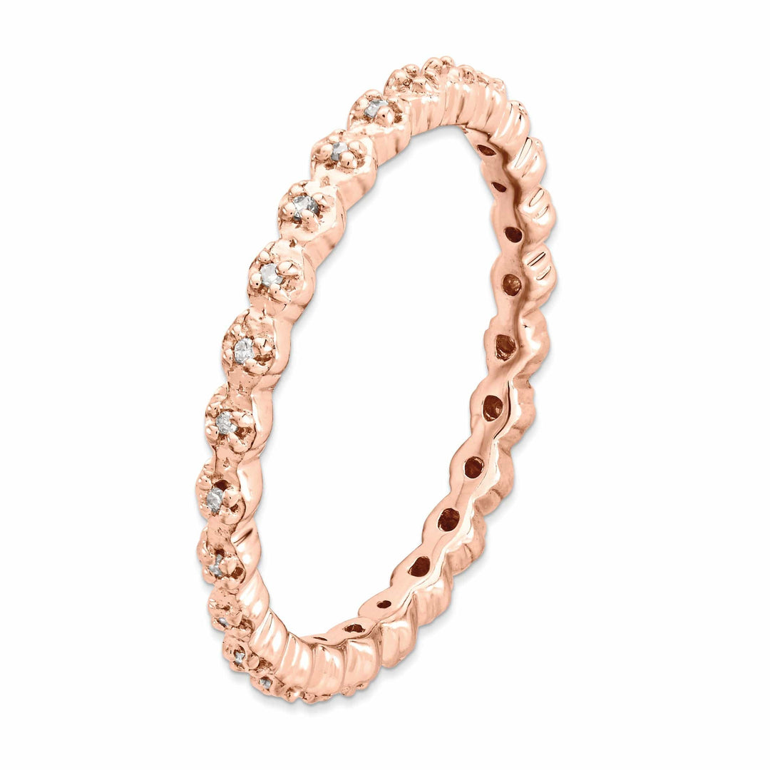 Sterling Silver Stackable Expressions Diamond Ring