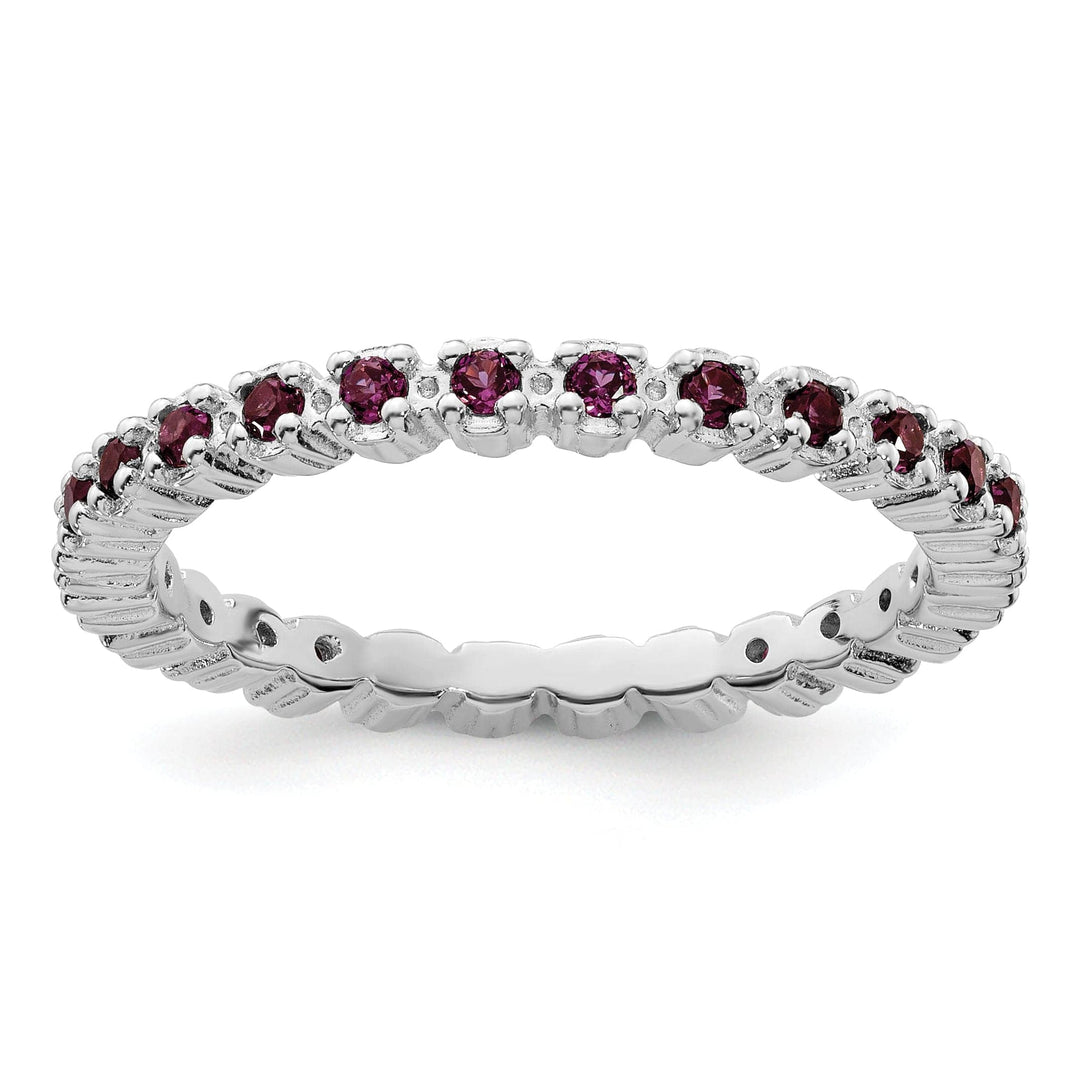 Sterling Silver Rhodolite Garnet Ring