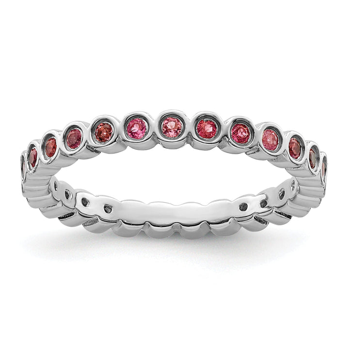 Sterling Silver Pink Tourmaline Ring