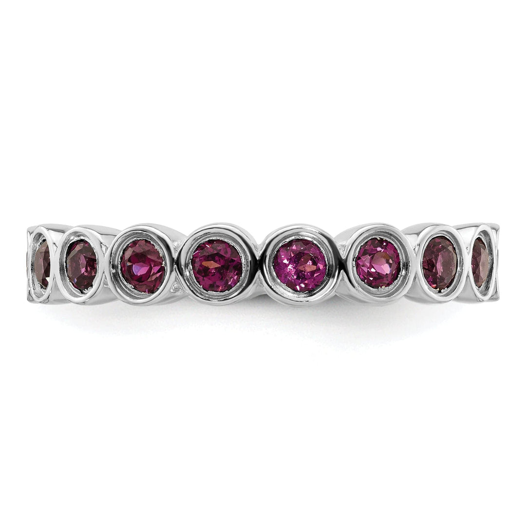 Sterling Silver Rhodolite Garnet Ring