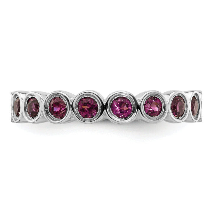 Sterling Silver Rhodolite Garnet Ring