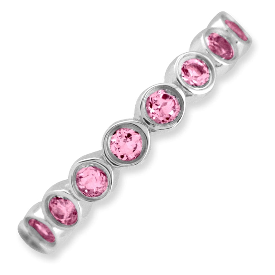 Sterling Silver Pink Tourmaline Ring