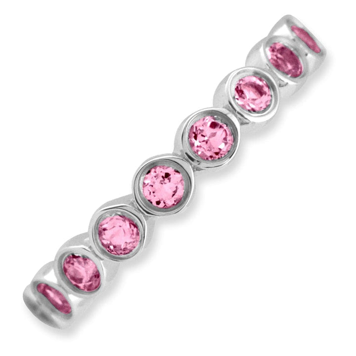 Sterling Silver Pink Tourmaline Ring