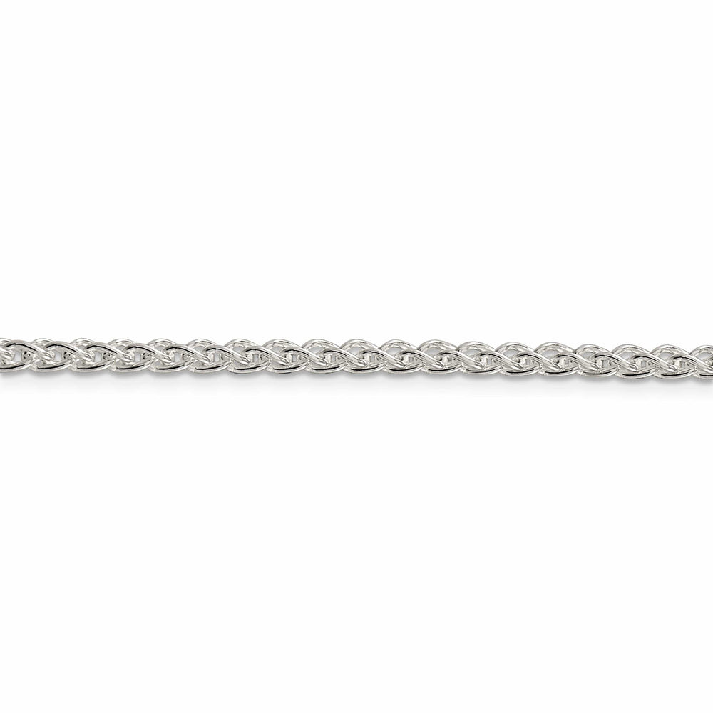 Silver Polished 3.00-mm Solid Round Spiga Chain