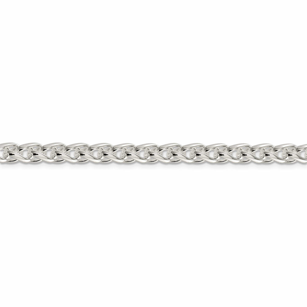 Silver Polished 6.00-mm Solid Round Spiga Chain