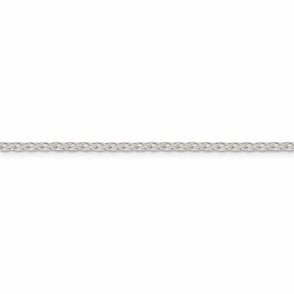 Sterling Silver D.C 2.15-mm Round Spiga Chain