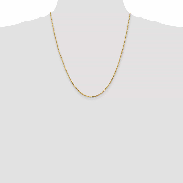 14k Yellow Gold 2.00mm D.C Quadruple Rope Chain