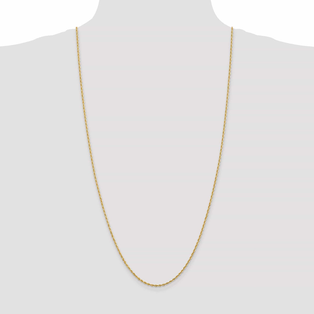 14k Yellow Gold 2.00mm D.C Quadruple Rope Chain
