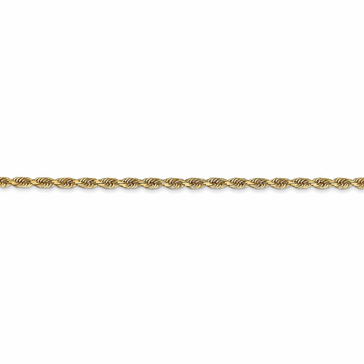 14k Yellow Gold 2.25mm D.C Quadruple Rope Chain