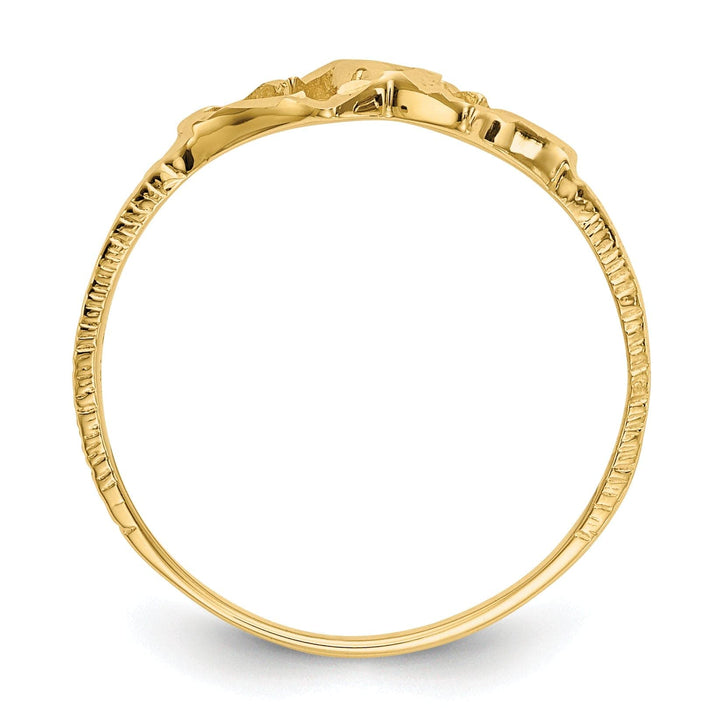14k Yellow Gold Children's Heart Children's Ring