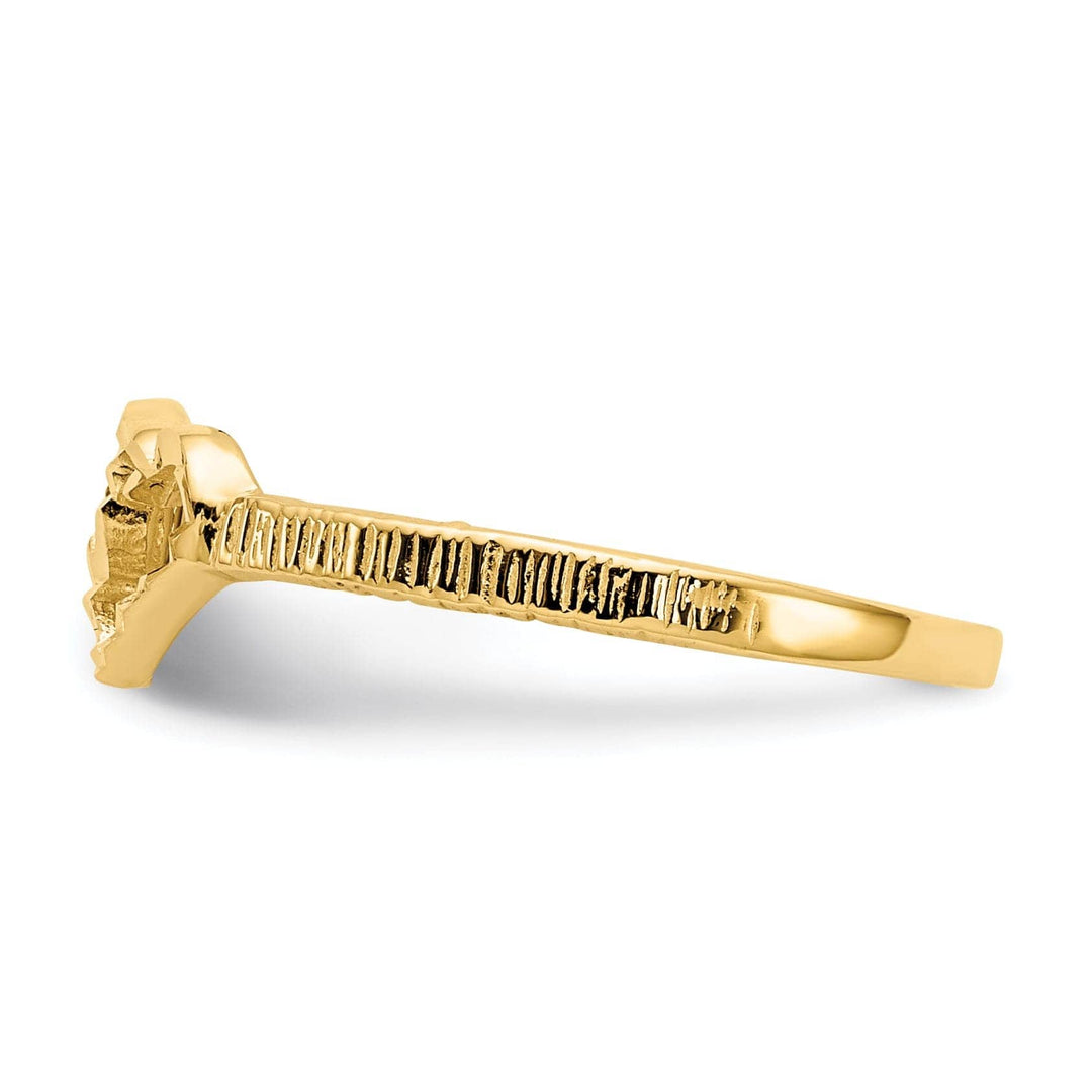 14k Yellow Gold Children's Heart Children's Ring