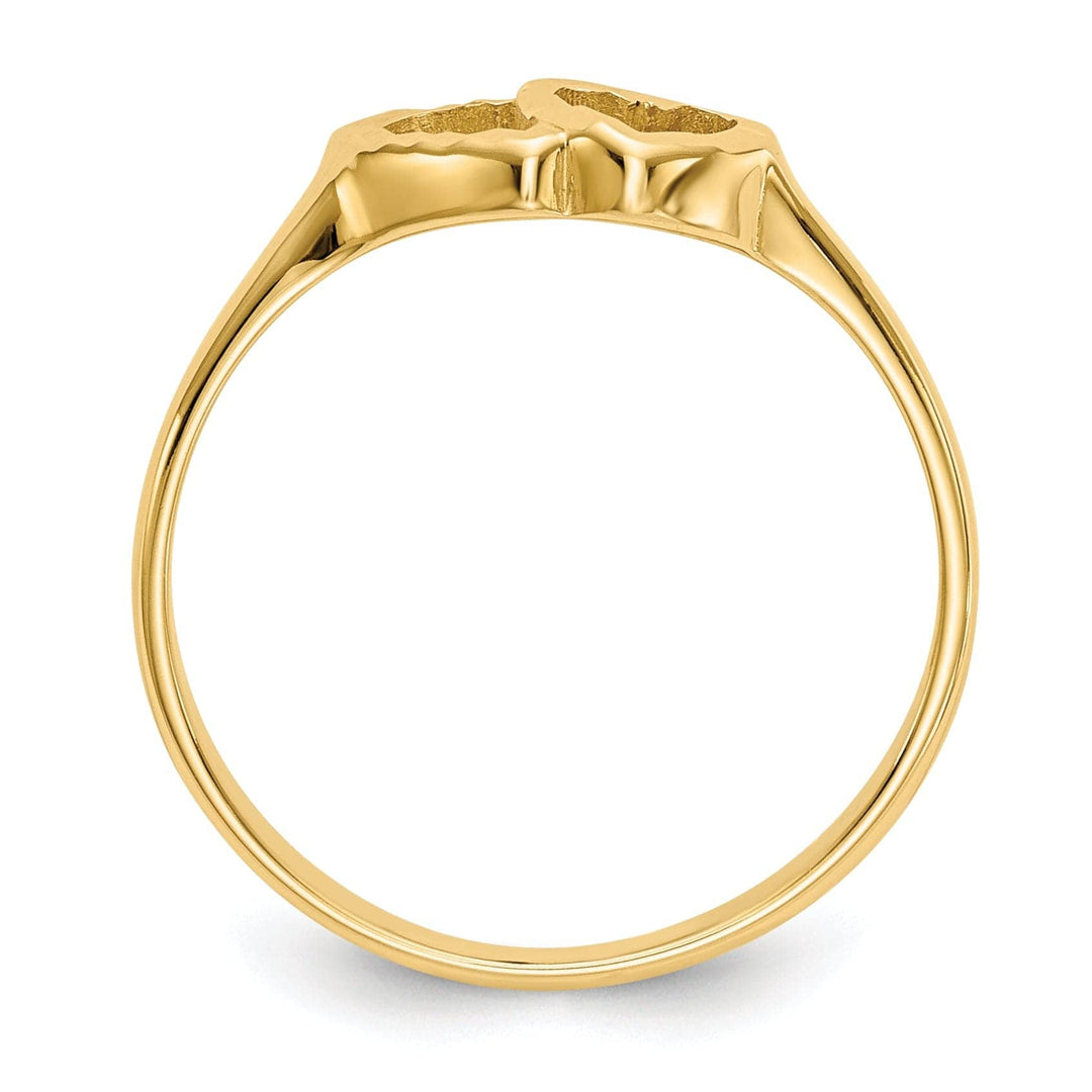 14k Yellow Gold Children's Heart Children's Ring