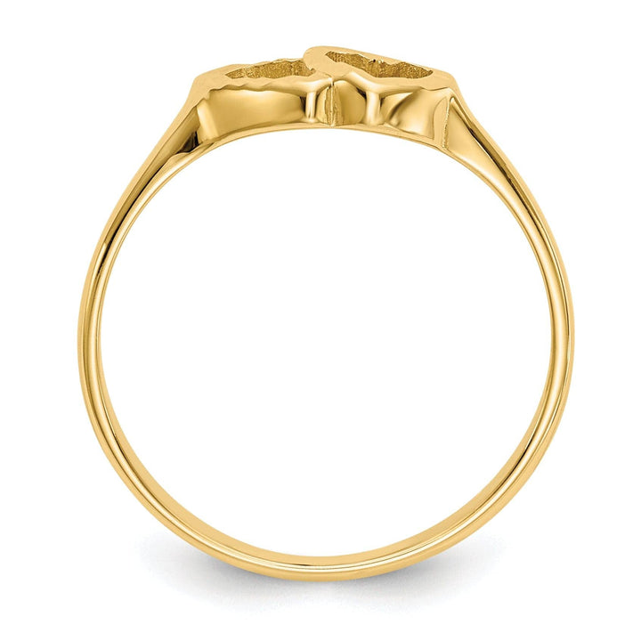 14k Yellow Gold Children's Heart Children's Ring