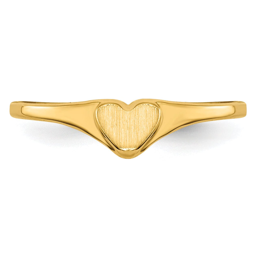 14k Yellow Gold Children's Heart Children's Ring