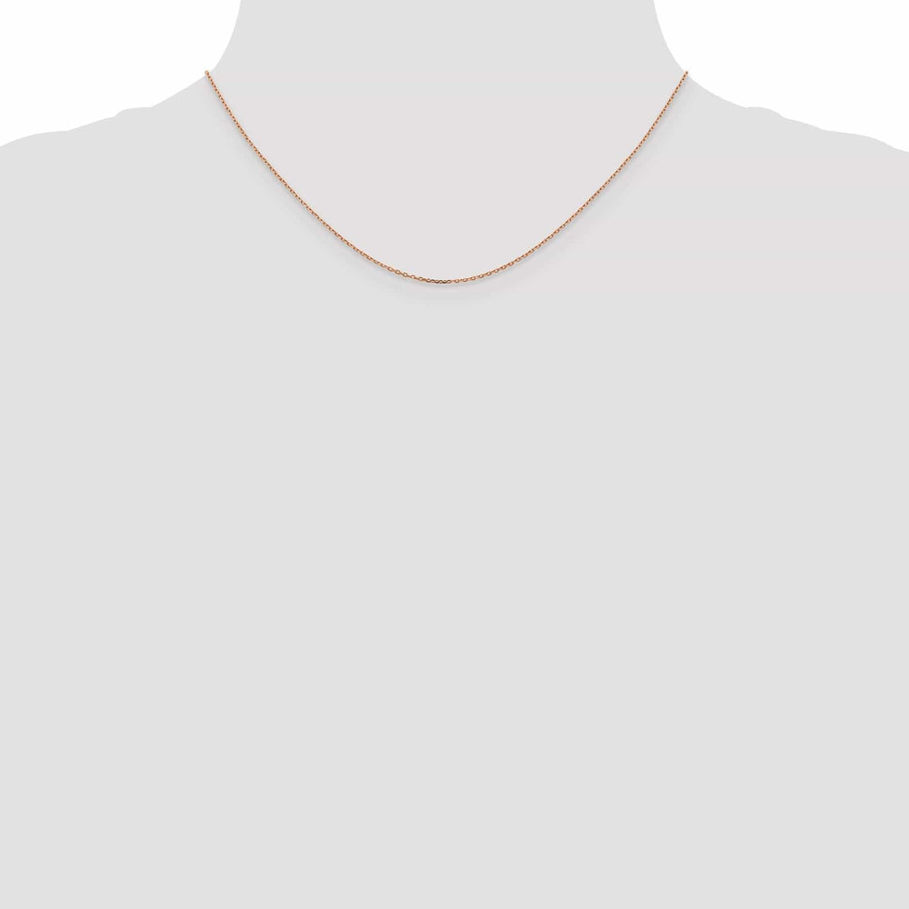 14k Rose Gold Cable Chain 1MM