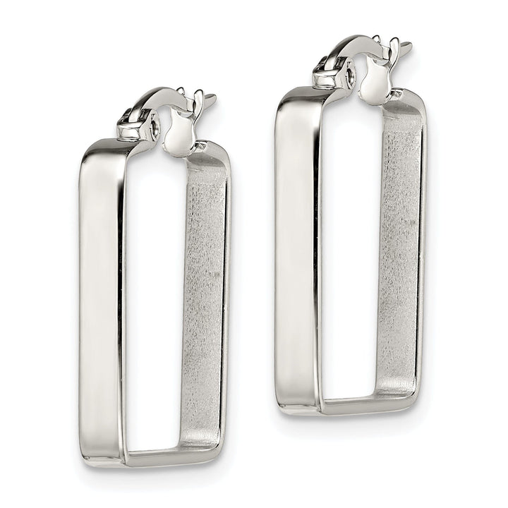 Stainless Steel Square Hoop Earrings 20MM