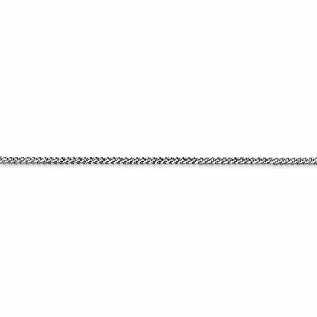 14k White Gold Polished 1.00mm Franco Chain