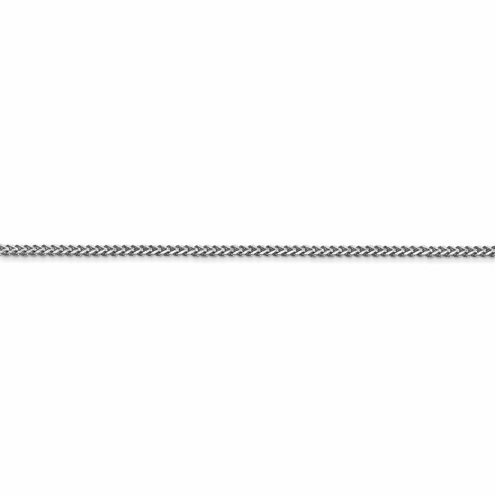 14k White Gold Polished 1.00mm Franco Chain