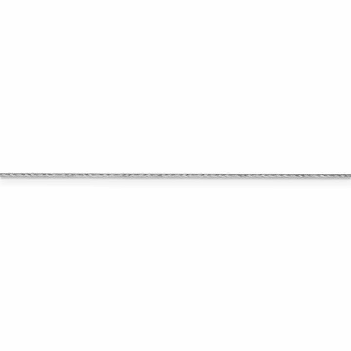 14k White Gold 0.70mm Octagonal Snake Chain