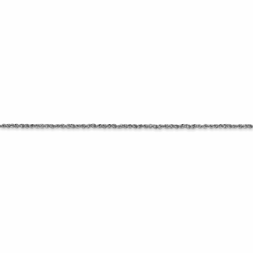 14K White Gold 1.10mm Polished Solid Ropa Chain