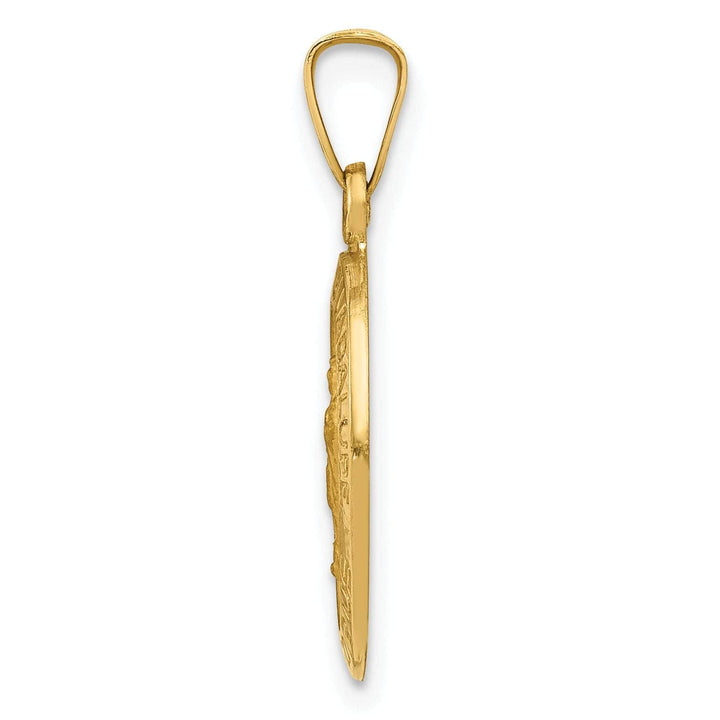 14k Yellow Gold Lady Of Guadalupe Medal