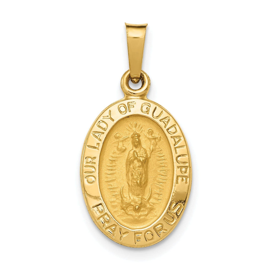 14k Yellow Gold Lady Of Guadalupe Medal