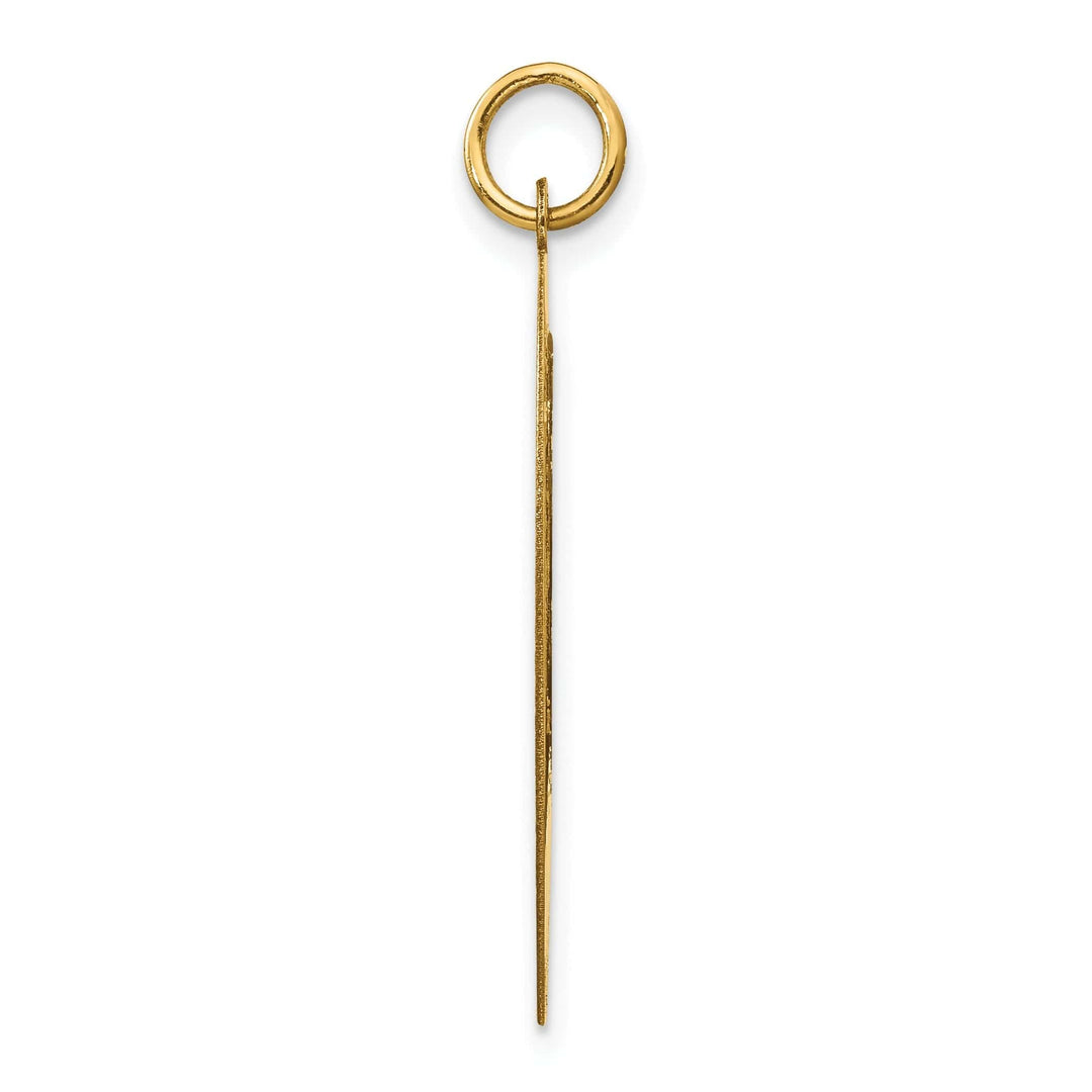 14k Yellow Gold Mizpah Break Apart Heart Pendant