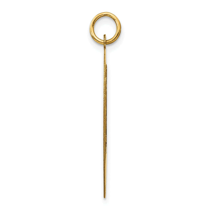 14k Yellow Gold Mizpah Break Apart Heart Pendant