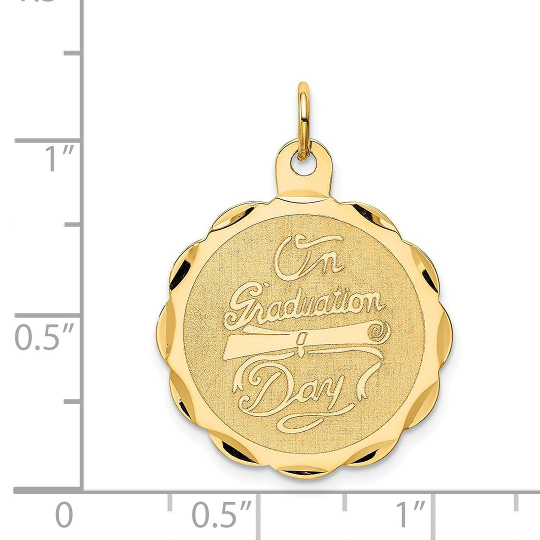 14k Yellow Gold Graduation Day Charm