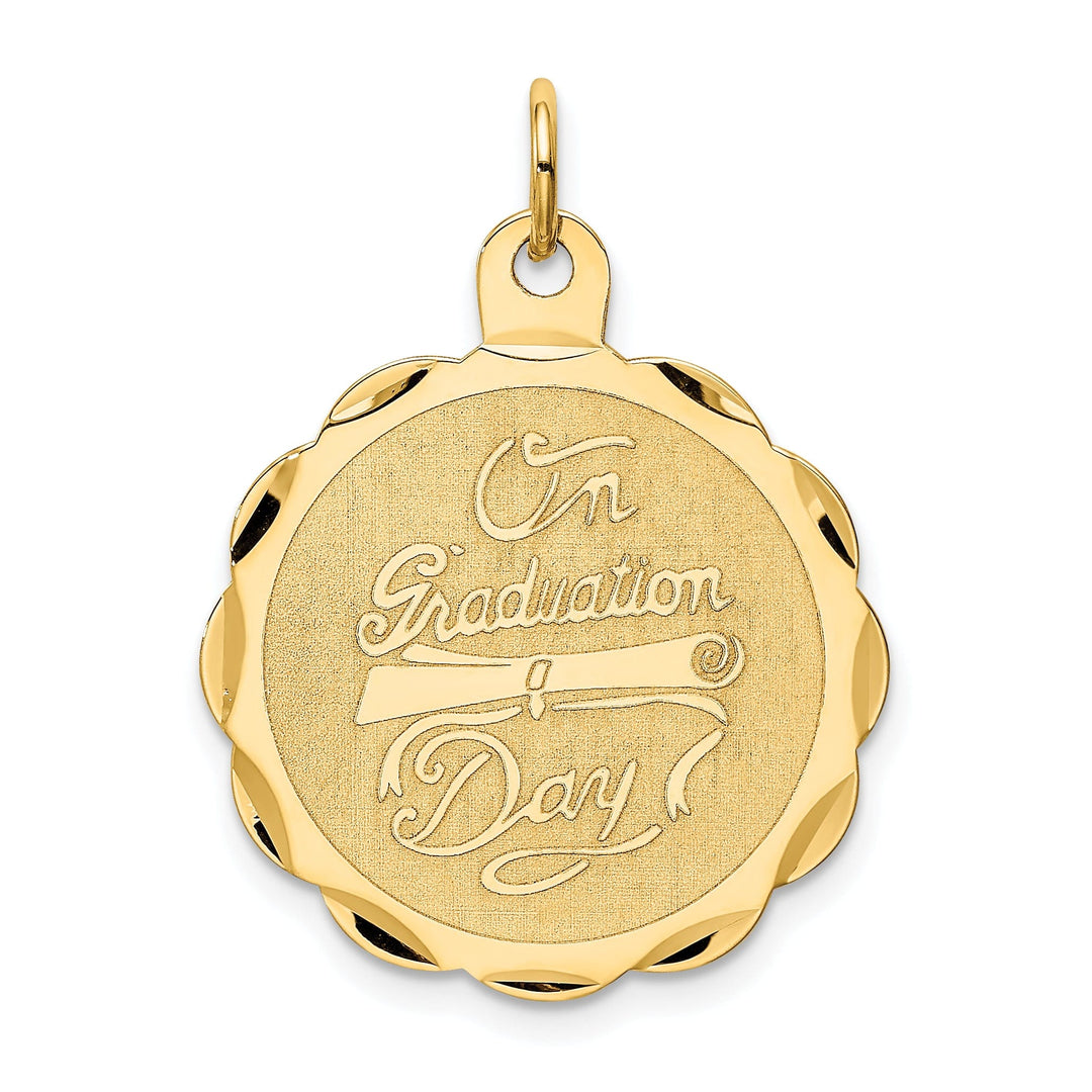14k Yellow Gold Graduation Day Charm