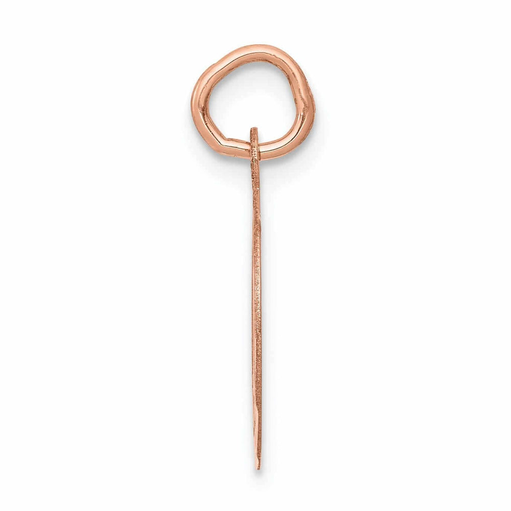 14k Rose Gold Holy Communion Medal Pendant.