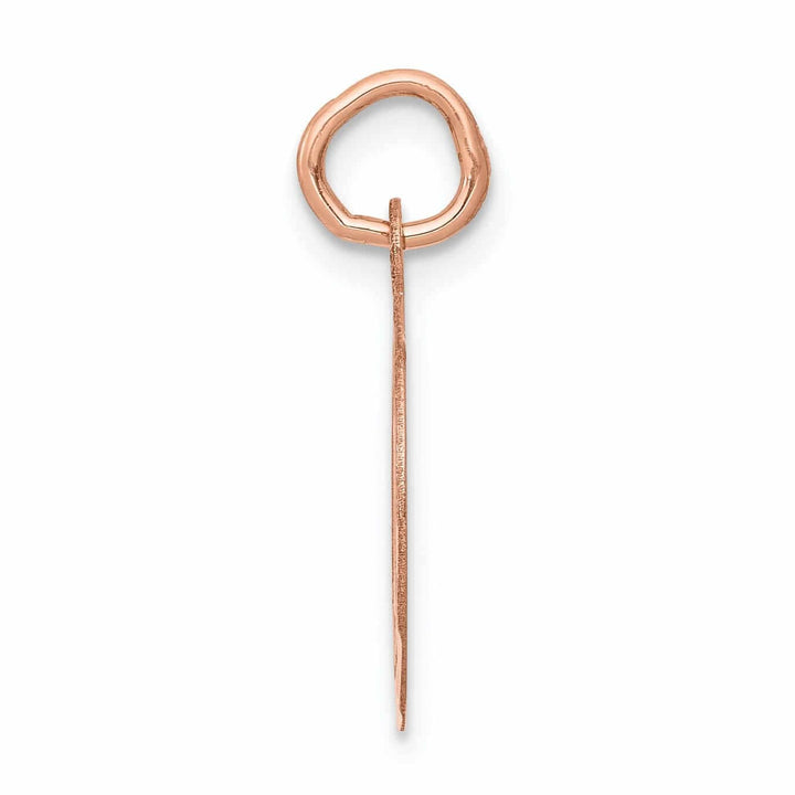 14k Rose Gold Holy Communion Medal Pendant.