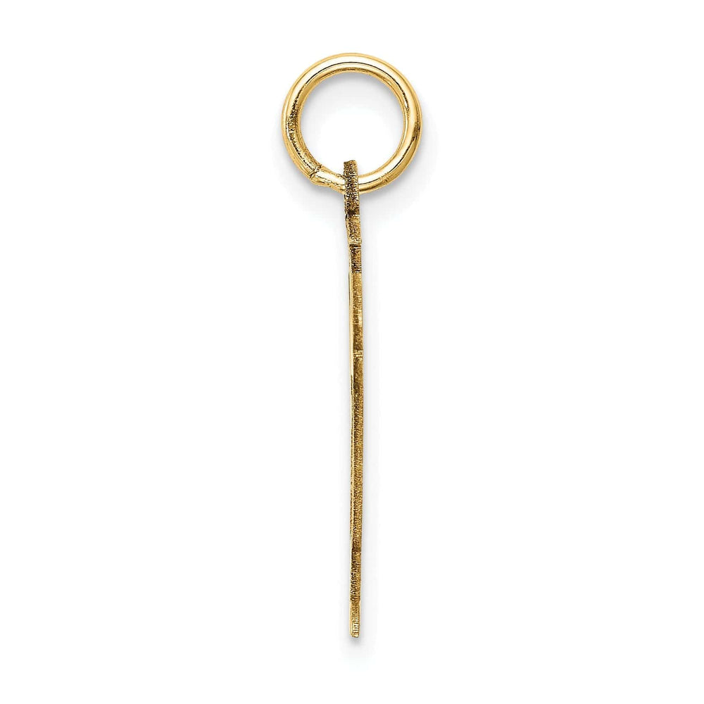 14k Yellow Gold Boy in Overalls With Hat Love Char