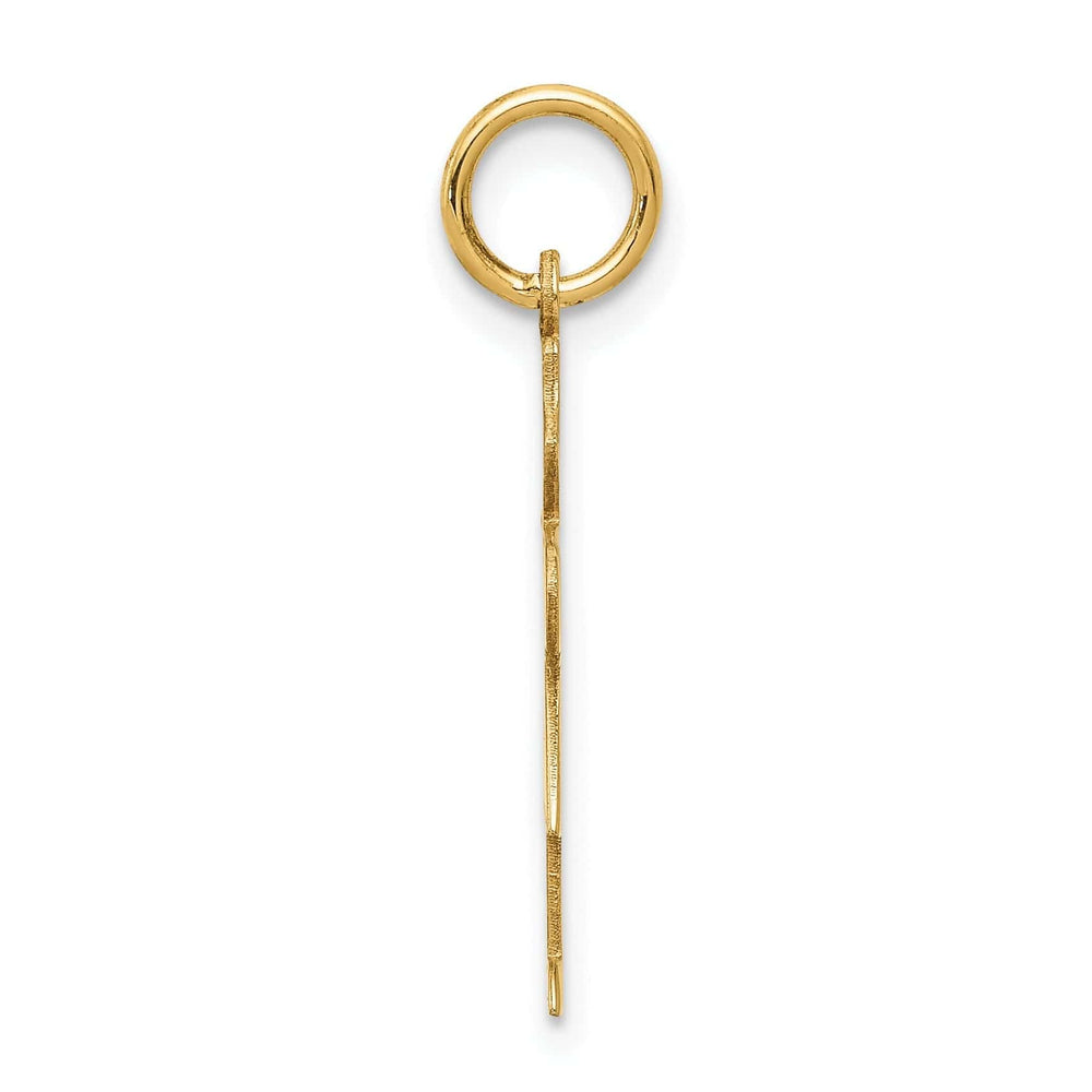 14k Yellow Gold It's a Girl Hugs Charm