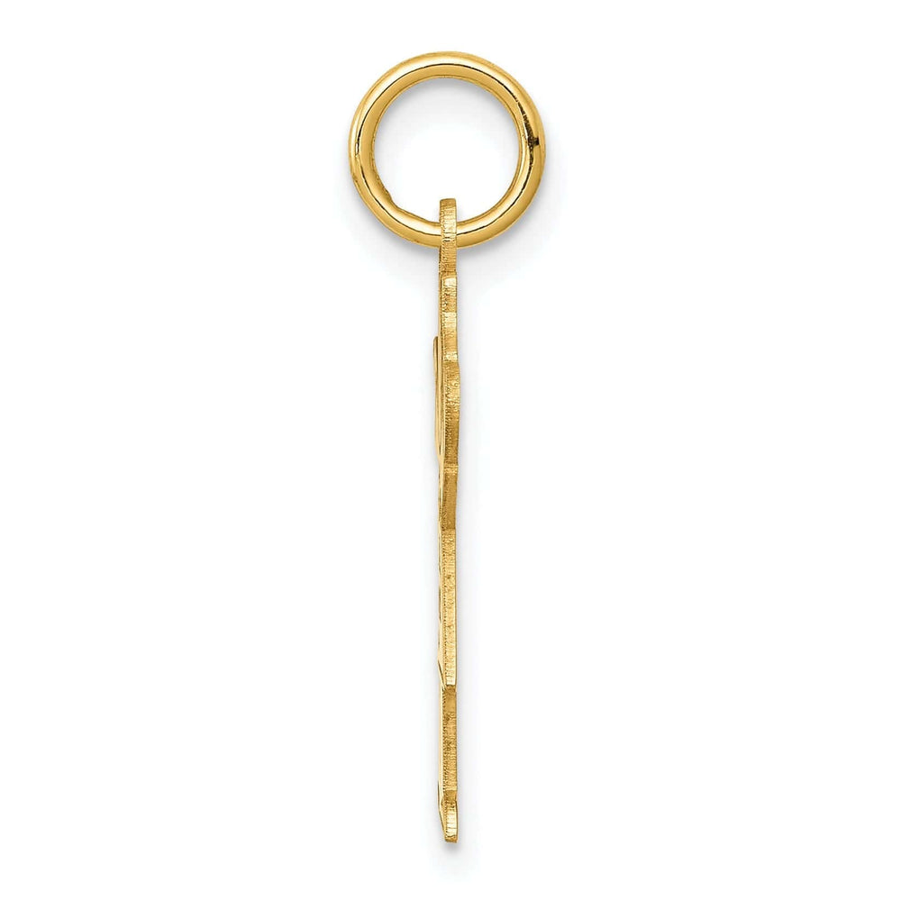 14k Yellow Gold It's a Girl Love Charm