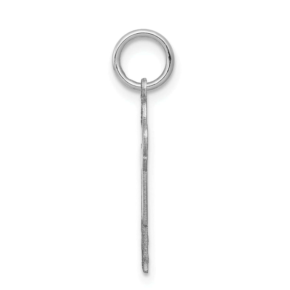 14k White Gold Boy With Haircut Kiss Charm