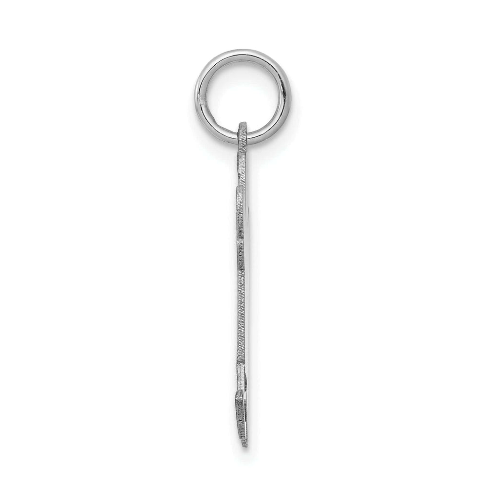 14k White Gold Boy With Haircut Joy Charm