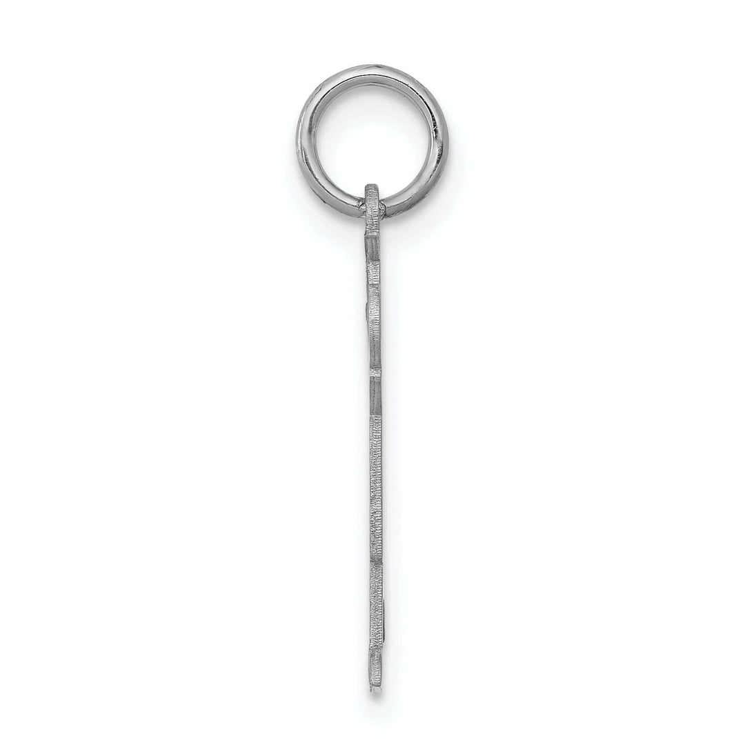 14k White Gold Heart Boy With Hat Love Charm