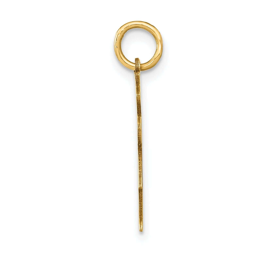 14k Yellow Gold Heart Girl With Bow Hugs Charm