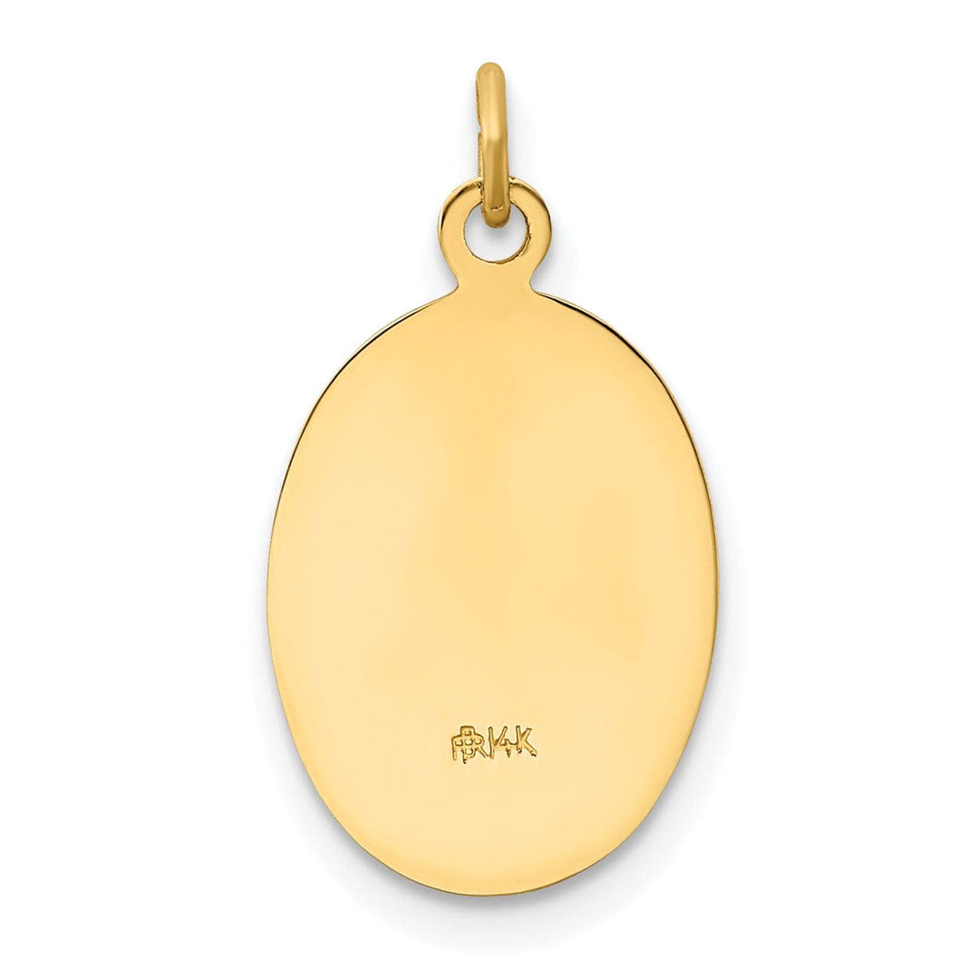 14k Yellow Gold Lady of Guadalupe Medal
