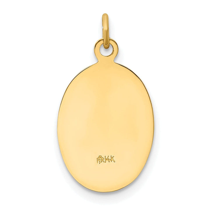 14k Yellow Gold Lady of Guadalupe Medal