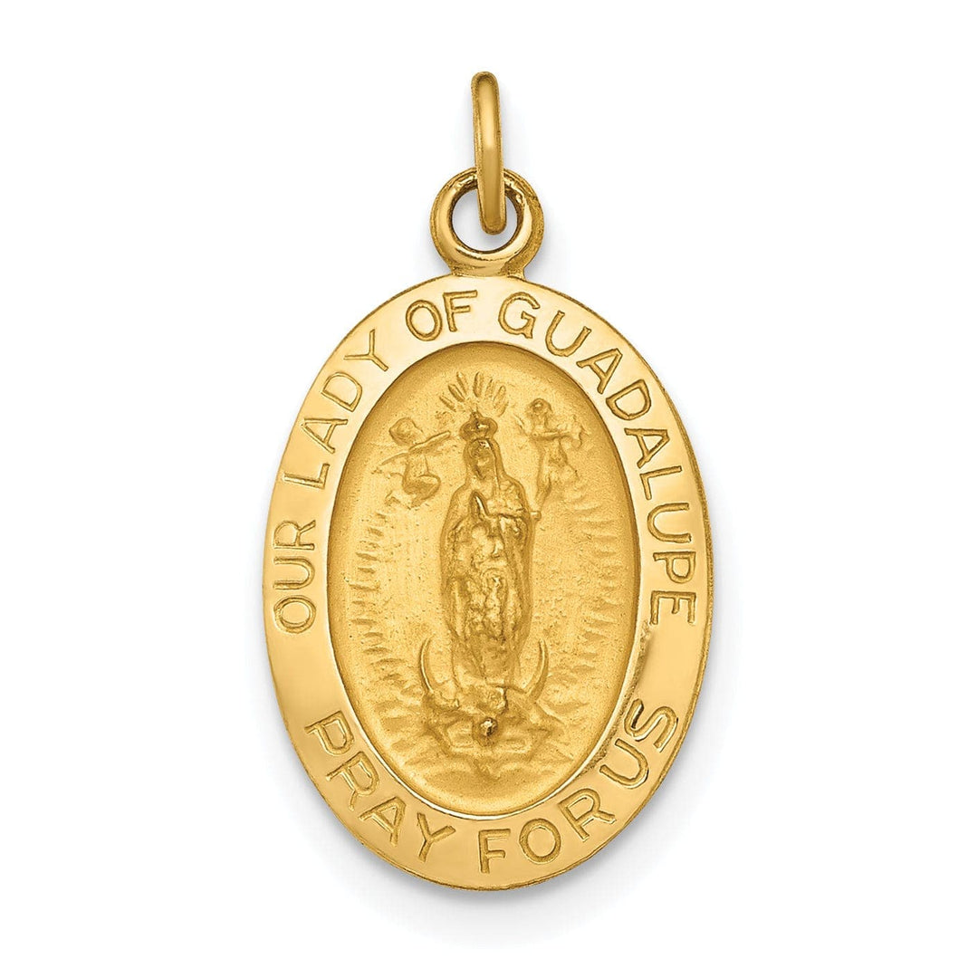 14k Yellow Gold Lady of Guadalupe Medal
