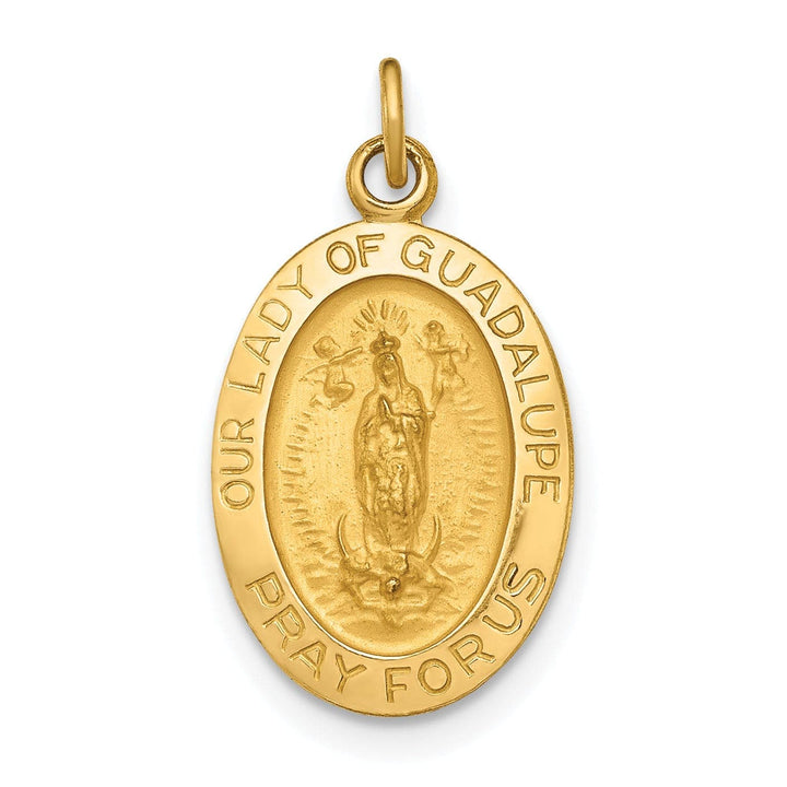 14k Yellow Gold Lady of Guadalupe Medal